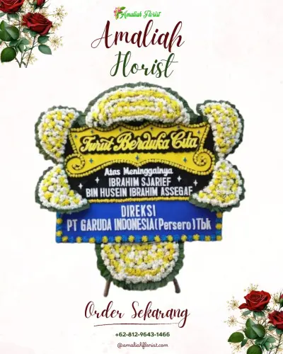 Papan Bunga Duka di Asrikaton