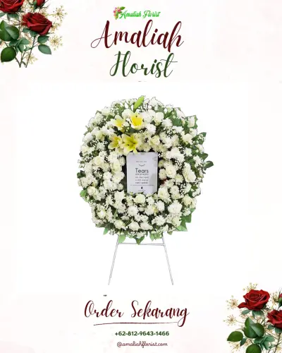 Krans Bunga Duka Cita di Asrikaton