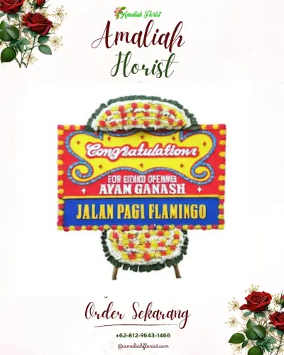Bunga Papan Congratulation di Asrikaton